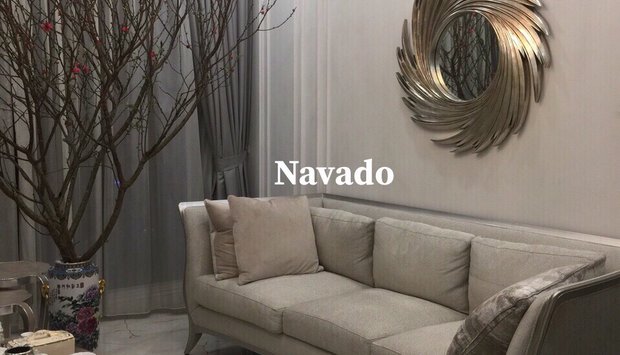 Gương trang trí tân cổ điển phòng khách Navado