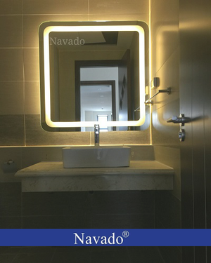Gương led phòng tắm vuông 600x600mm