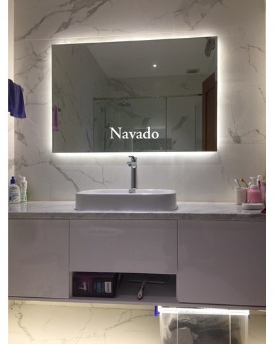 Gương chữ nhật led phòng tắm 