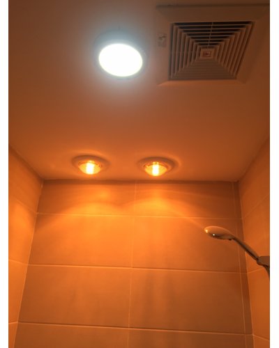 Sản xuất đèn sưởi phòng tắm âm trần 2 bóng Navado
