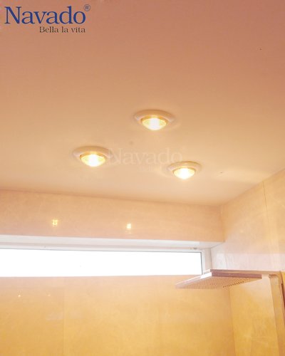 Đèn sưởi âm trần nhà tắm 4 bóng Nav-6014