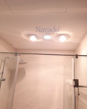 Đèn sưởi hồng ngoại 2 bóng âm trần Navado