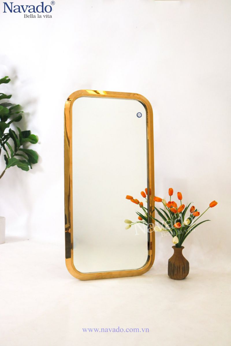 gương khung inox 304