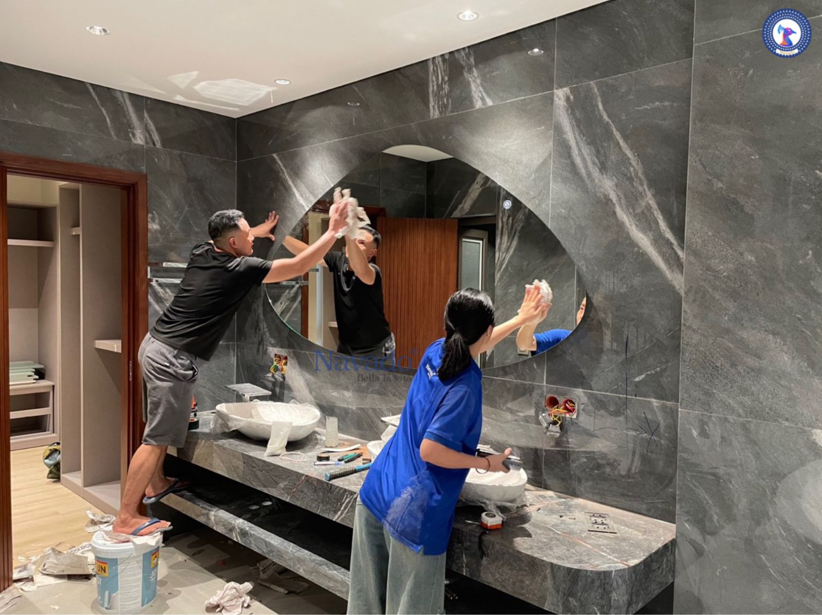 Gương led nhà tắm